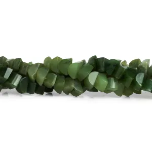 10x5mm Nephrite Jade Plain Half Moons 16 inch 65 beads