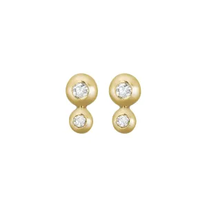 14KY Double Bubble Stud Earrings