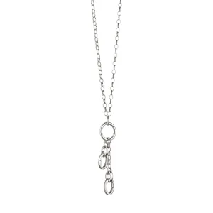 18" White Gold "Design Your Own" Short Charm Chain Necklace