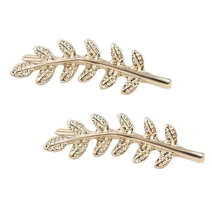 2023 NEW Vintage Exquisite Metal Golden Leaf Hook Earrings Stud Earrings for Women Ear Jewelry cute earrings korean earrings