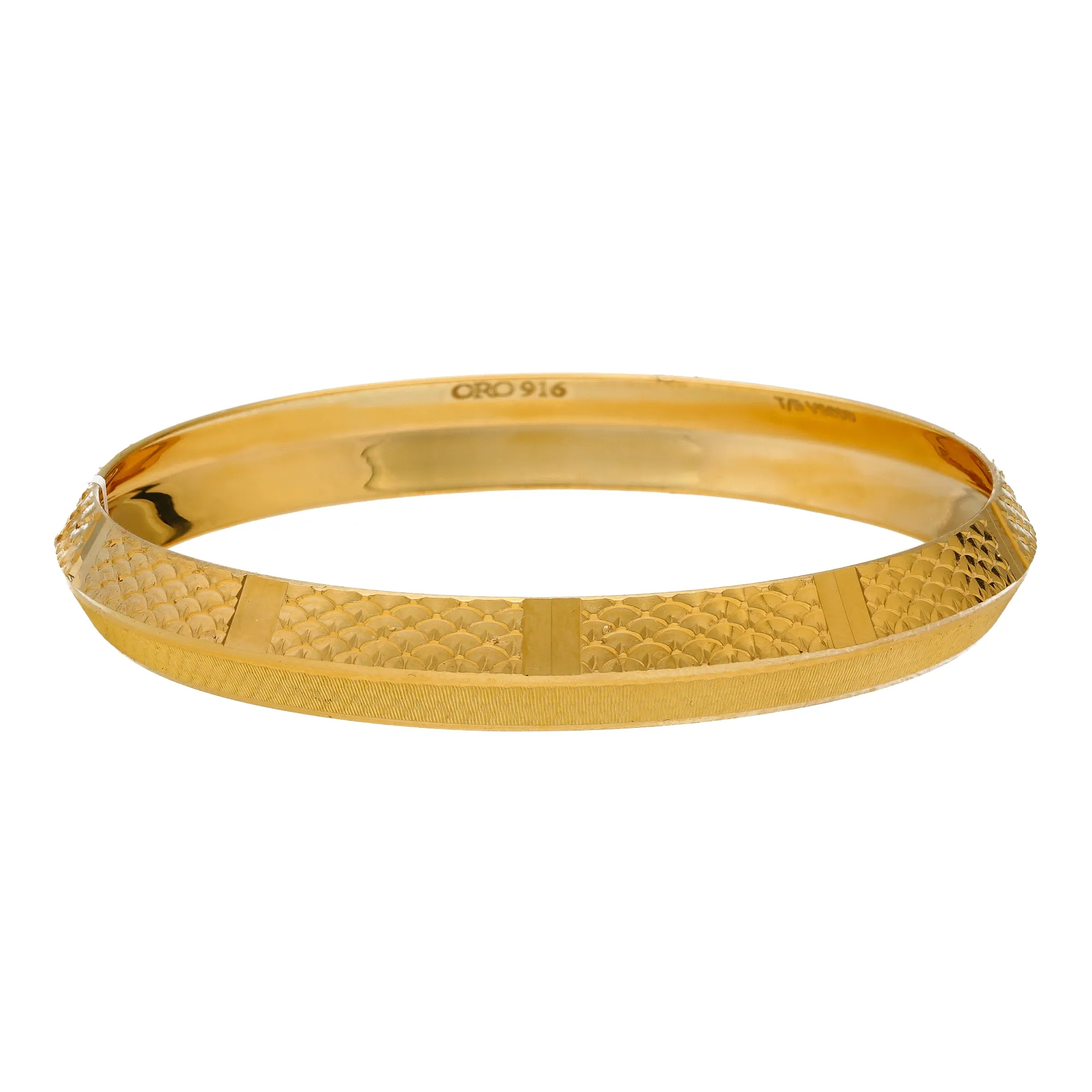 22K Yellow Gold Kada Bangle (32gm)