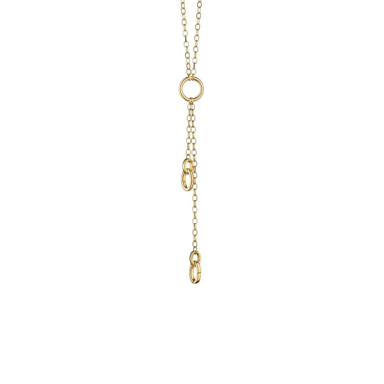 30" Yellow Gold "Design Your Own" Small Link Charm Chain Necklace