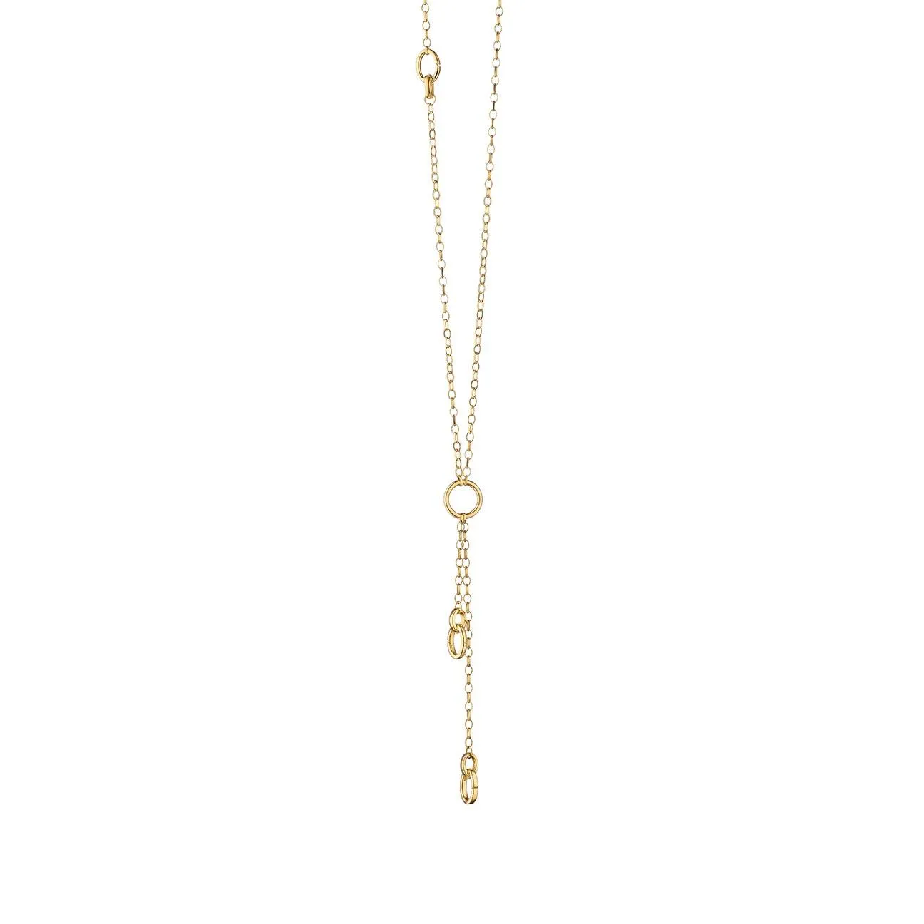 30" Yellow Gold "Design Your Own" Small Link Charm Chain Necklace