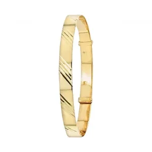 9ct Yellow Gold Babies Expansion Bangle BN406