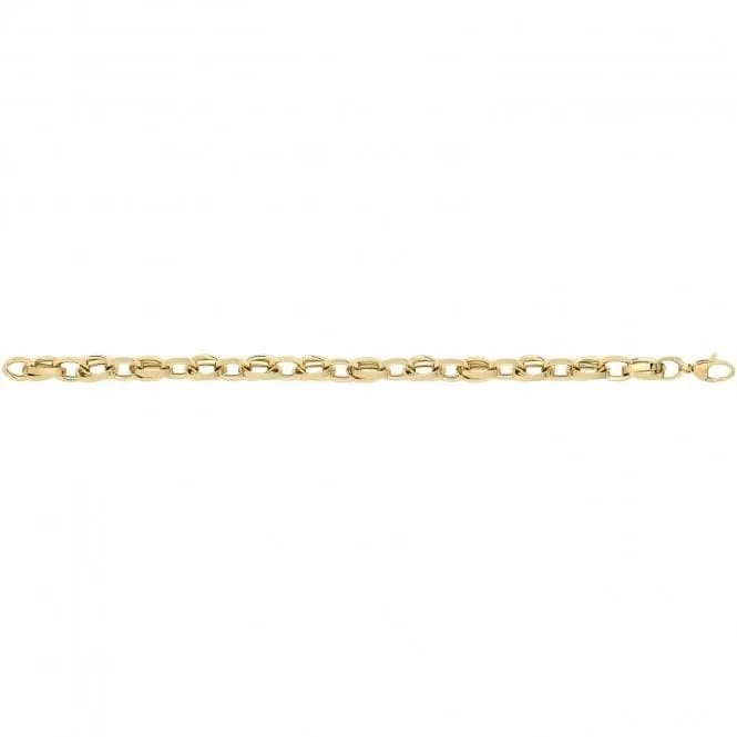 9ct Yellow Gold Hollow Bracelet BR690