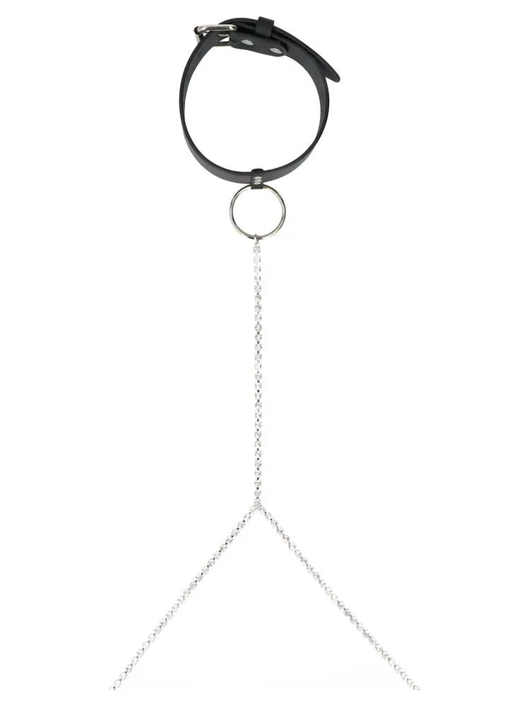 Alessandra Rich Hoop Body Chain Choker