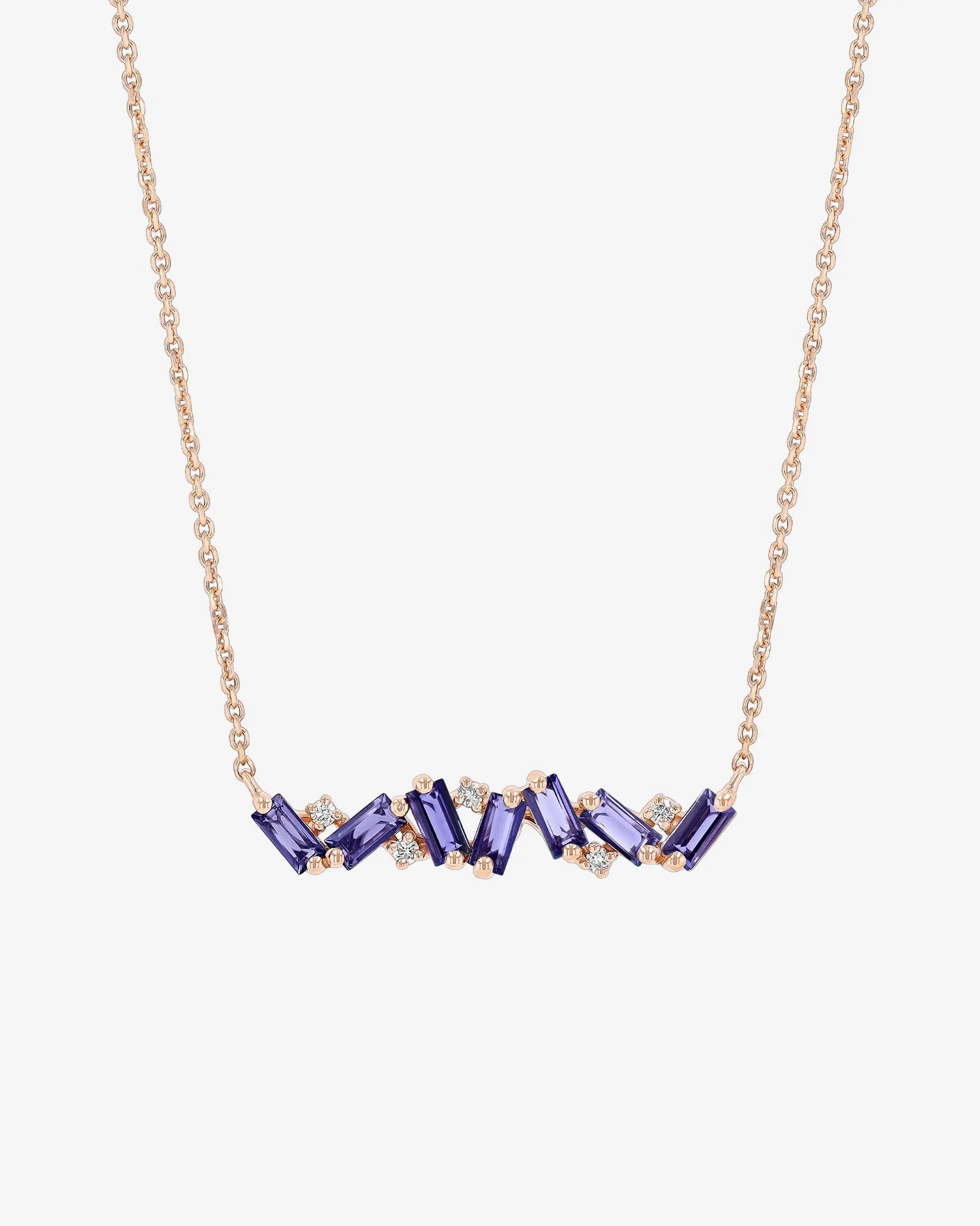 Amalfi Burst Iolite Bar Pendant