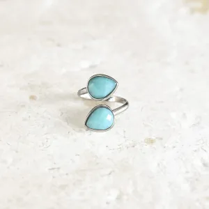 Amazonite Teardrop Ring