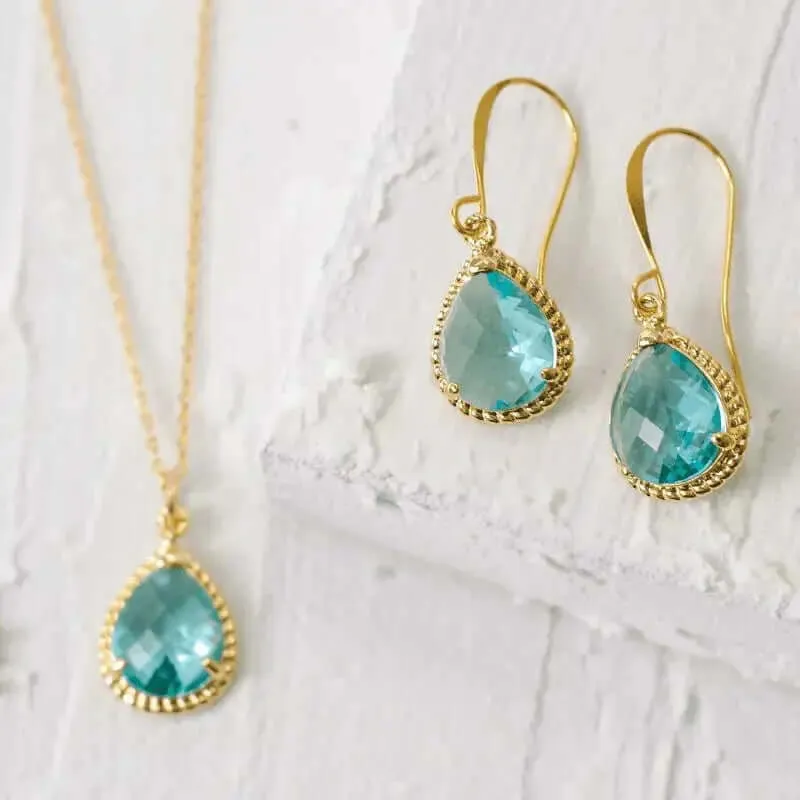 Aqua Exquisite Earrings