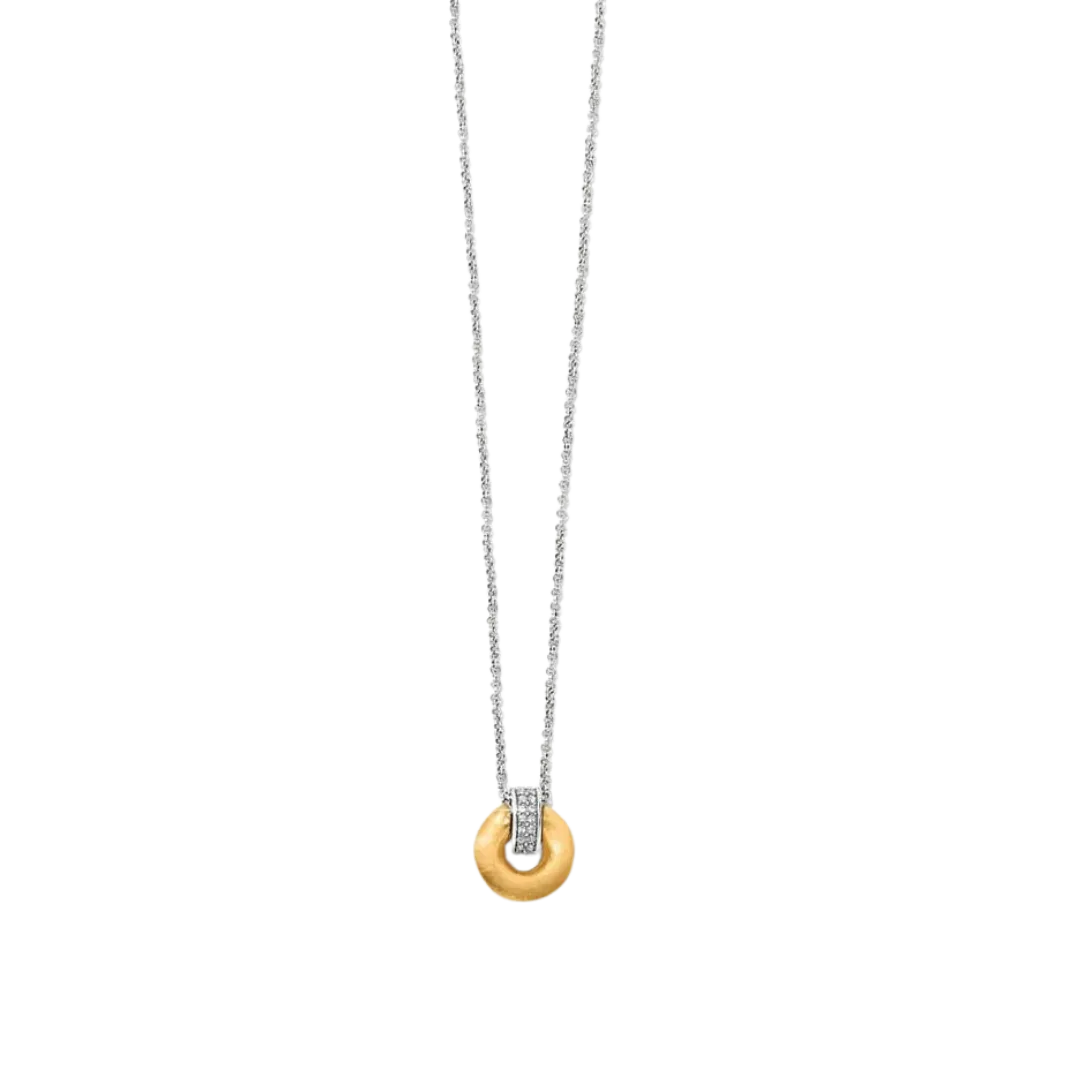 Brighton Women's Meridian Geo Mini Pendant Gold Necklace