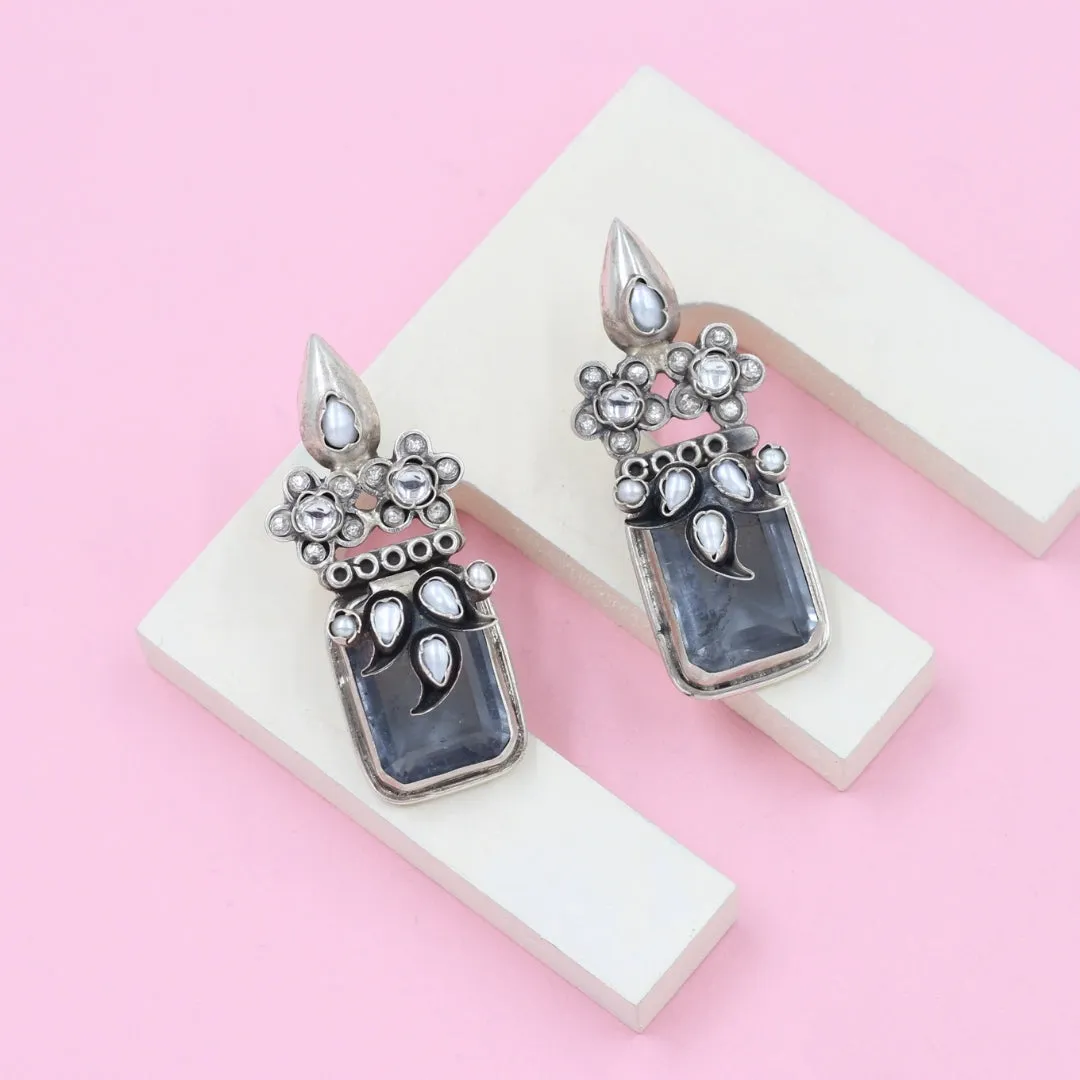 Classic Charm: Exquisite Handcrafted Silver Earrings by Sangeeta Boochra