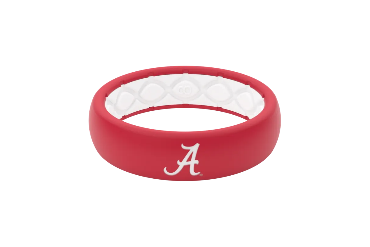 College Alabama Logo Thin Ring