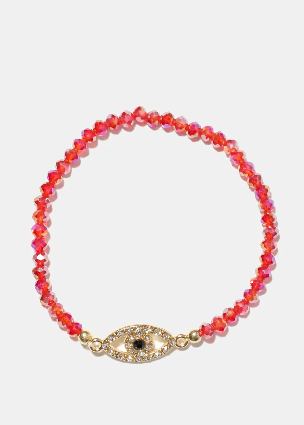 Color Bracelet with Evil Eye