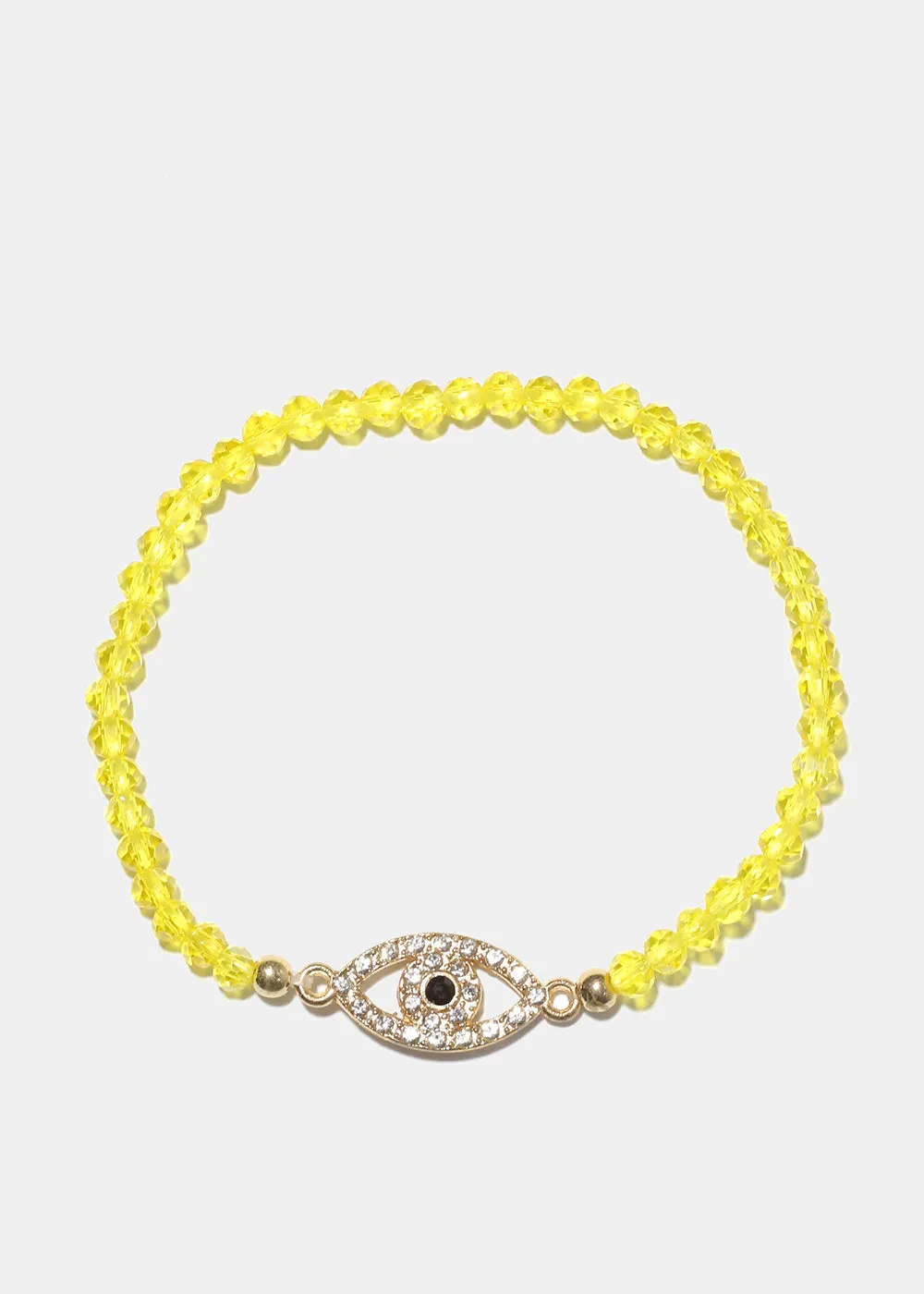 Color Bracelet with Evil Eye