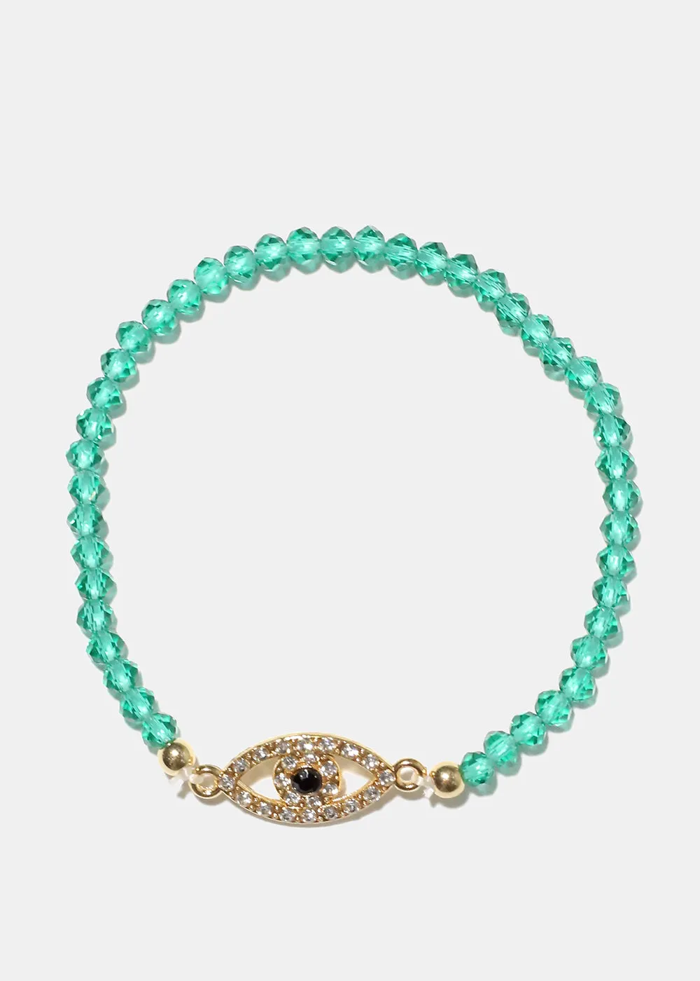 Color Bracelet with Evil Eye