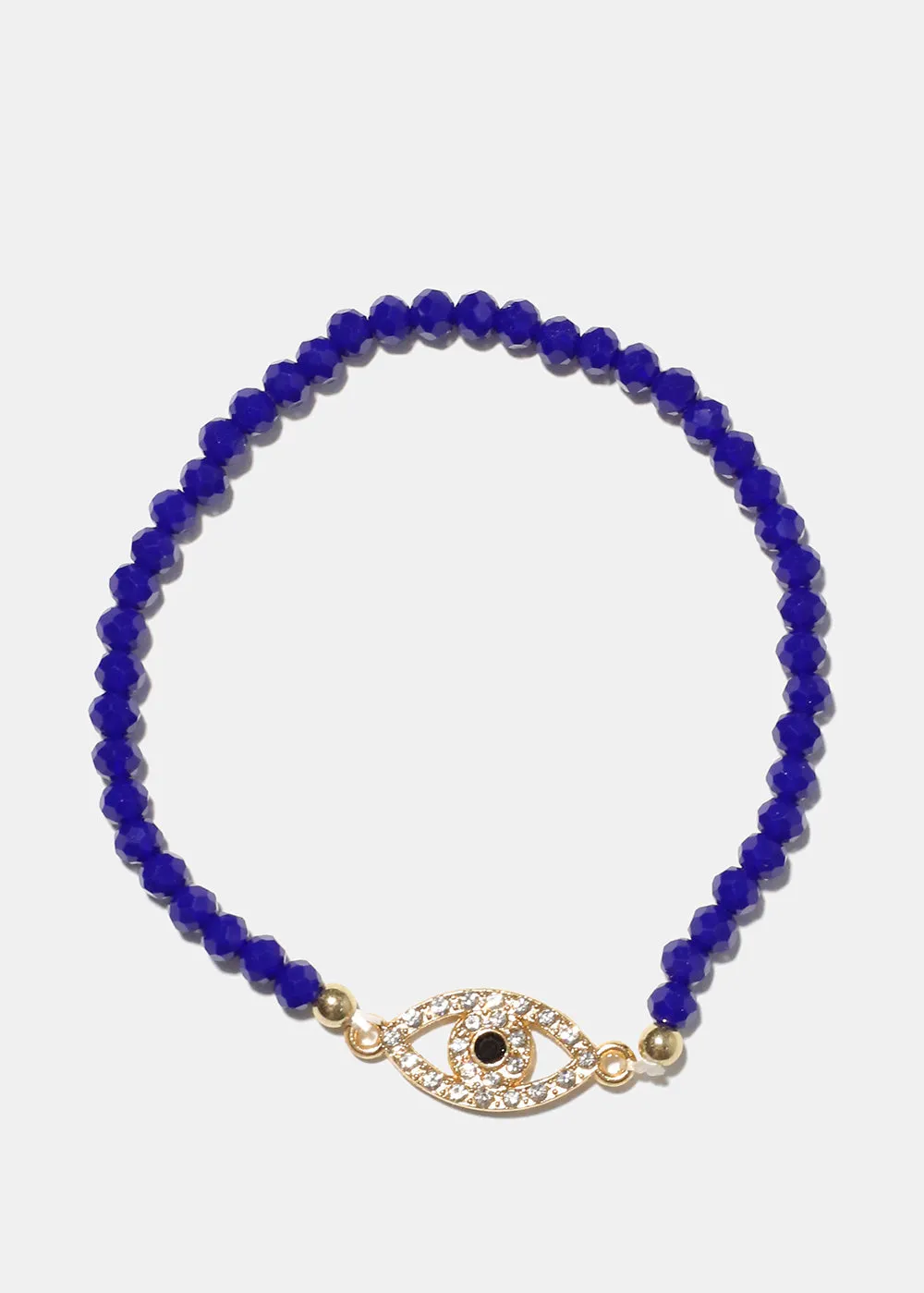 Color Bracelet with Evil Eye