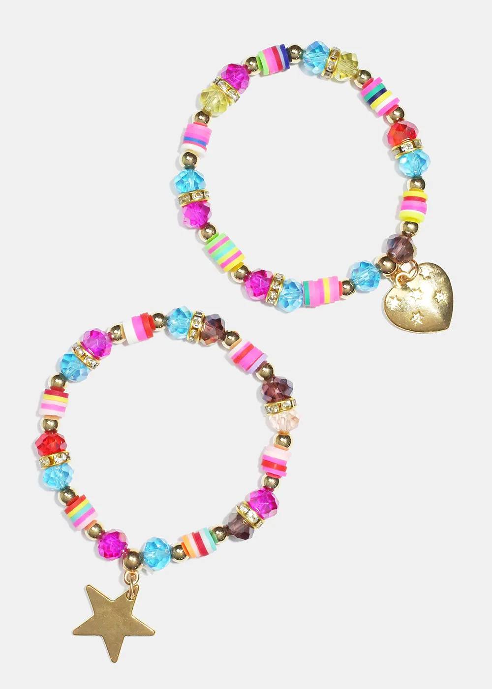 Colorful Beaded Festival Charm Bracelet