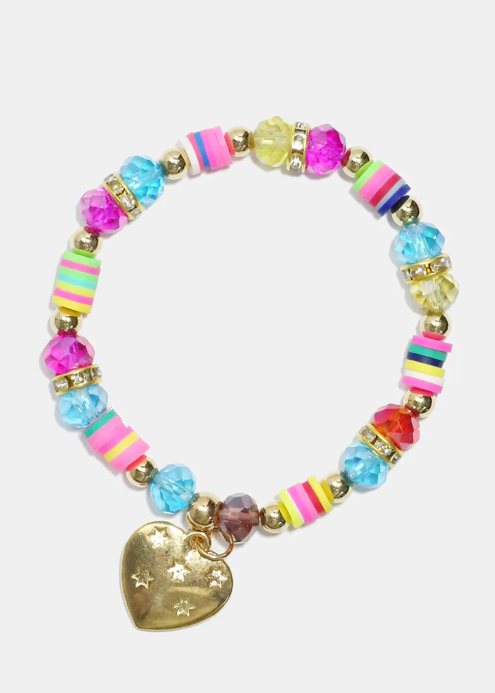 Colorful Beaded Festival Charm Bracelet