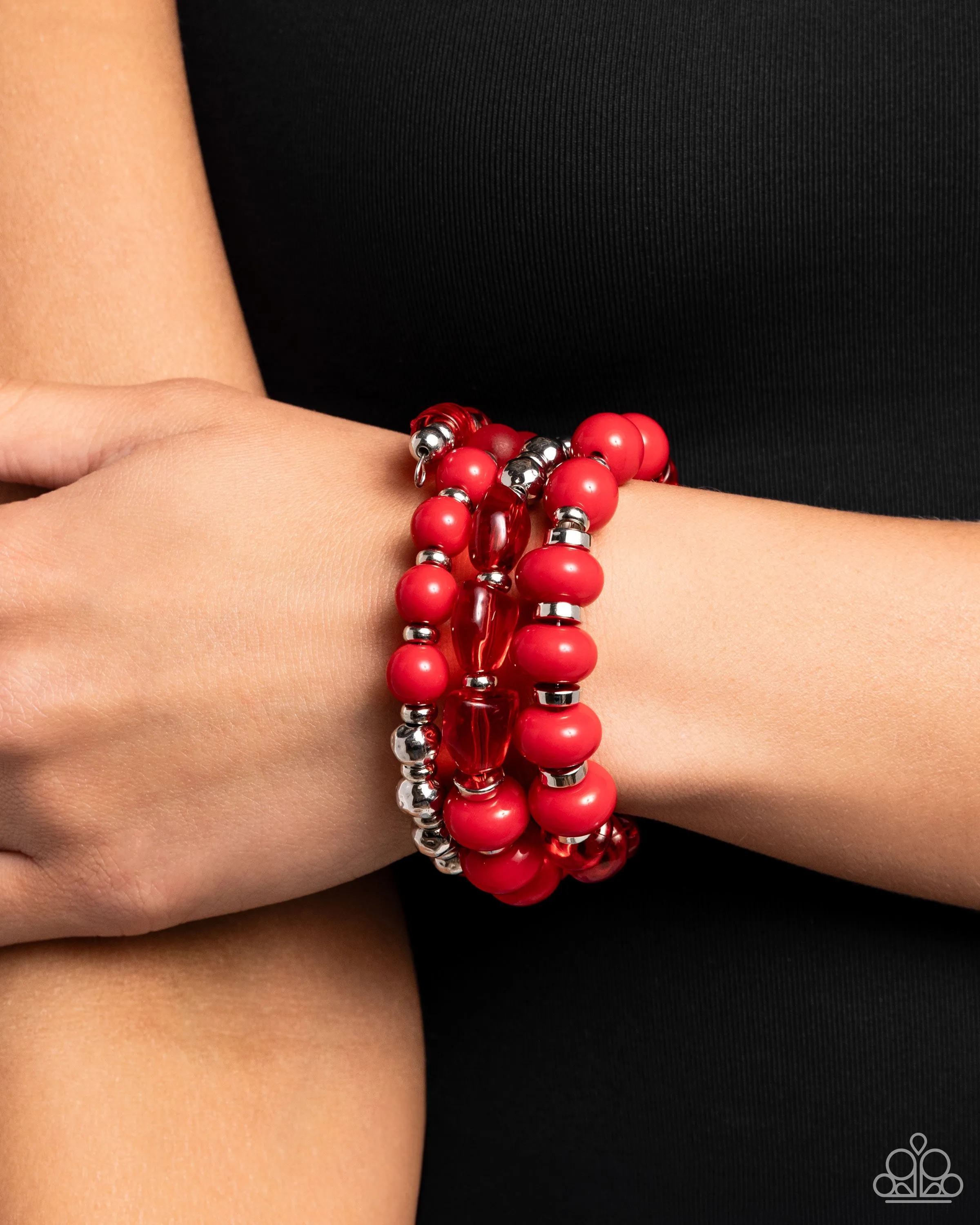 Colorful Charade - Red Bracelets