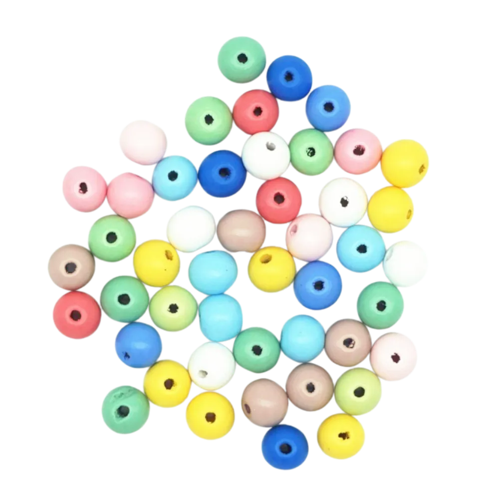 Coloured Beads 8mm (100g)