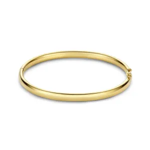 Cour d'Honneur Lucienne 14 karat gold bangle with round edge