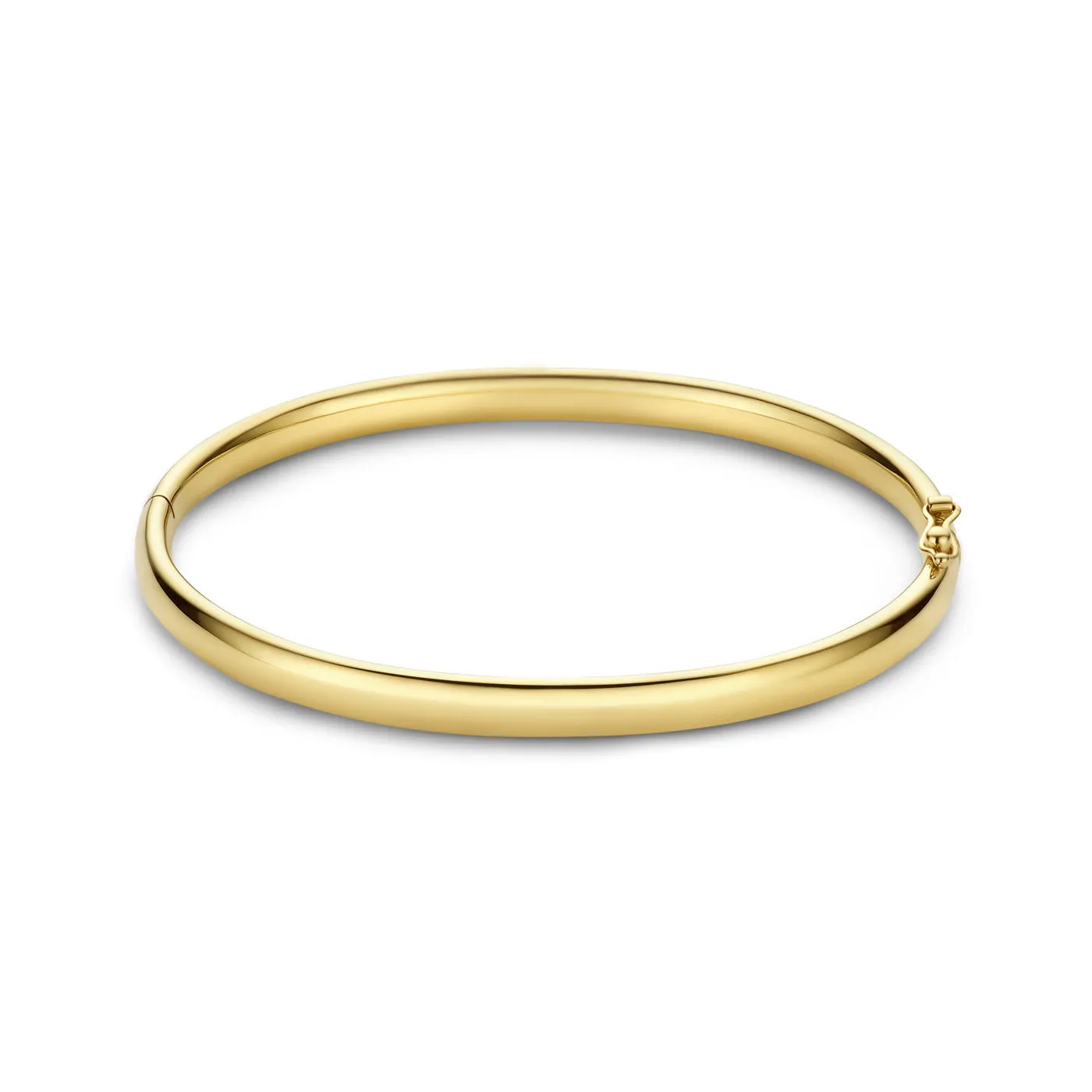 Cour d'Honneur Lucienne 14 karat gold bangle with round edge