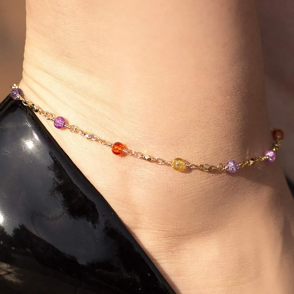 Cute Colorful Beads Anklet