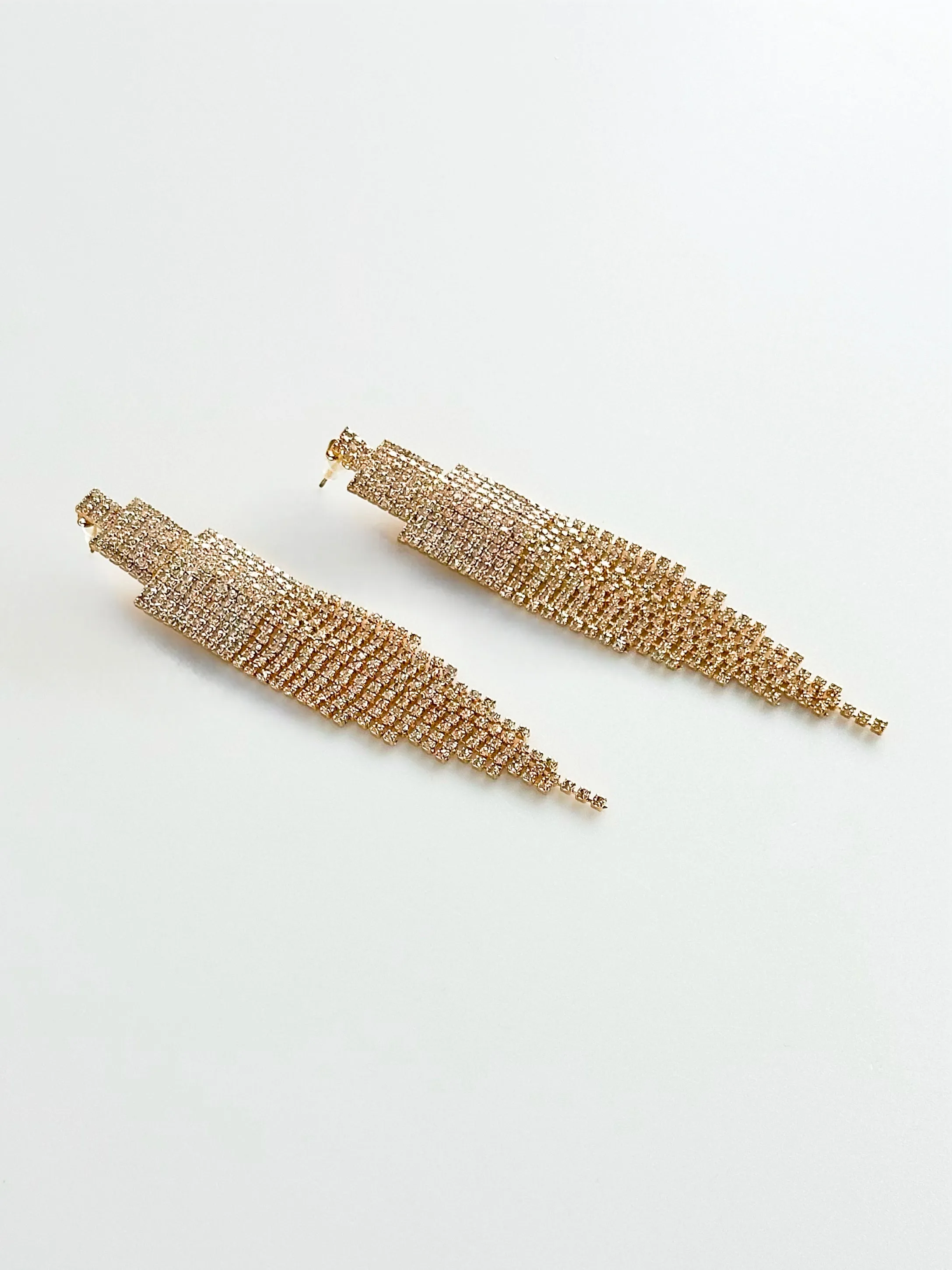 CZ Cascading Glam Earrings