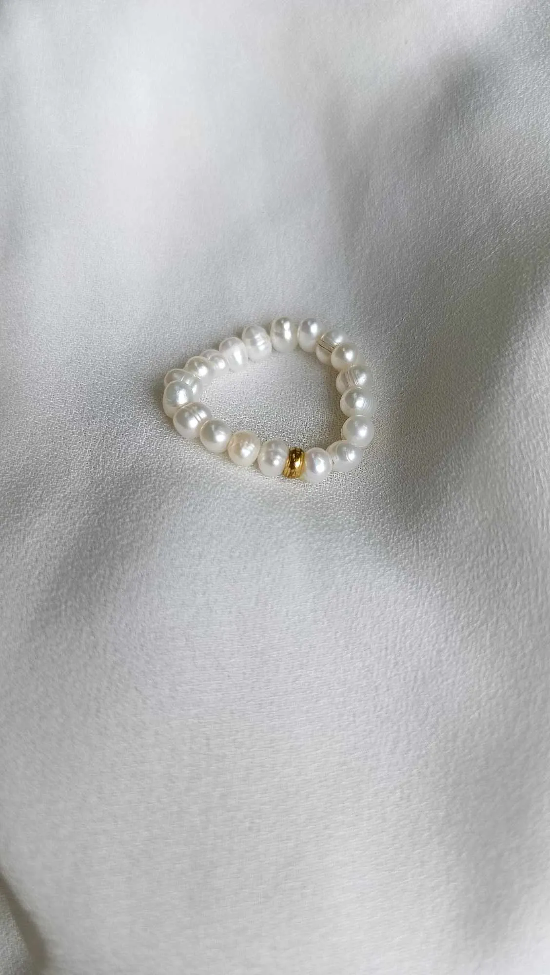 Dea Pearl Rope Ring