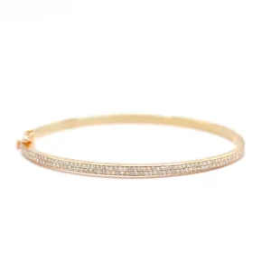 Double Diamond Bangle