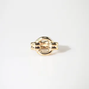 Double Loop Gold Ring