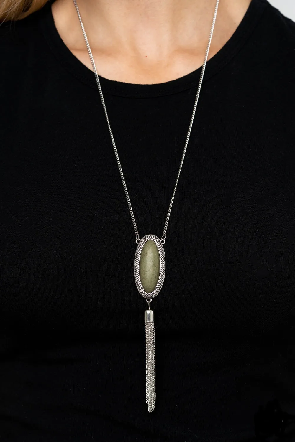 Ethereal Eden Green Necklace Set