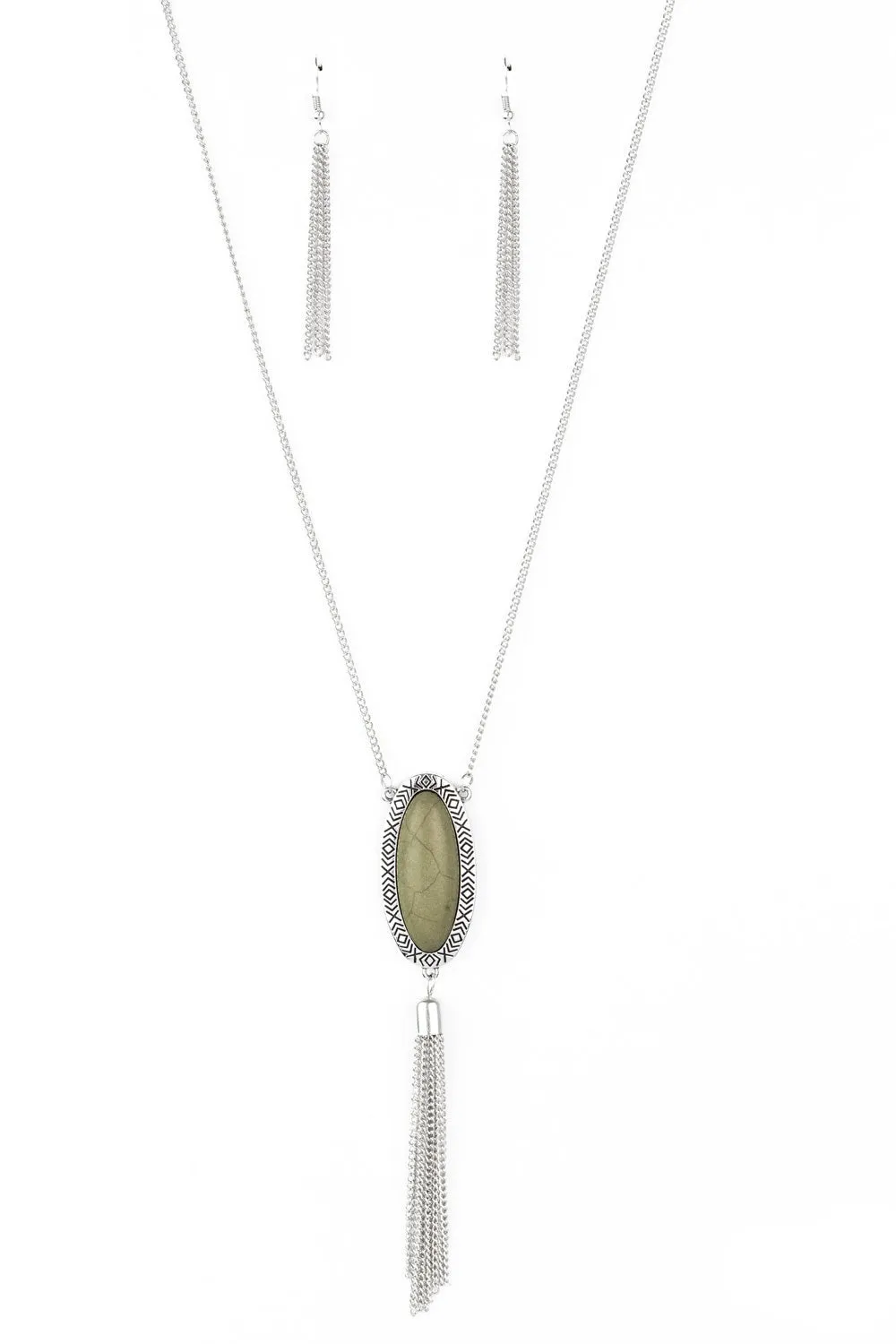 Ethereal Eden Green Necklace Set