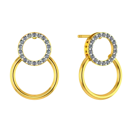 Exquisite Ecliptic Gold Earrings