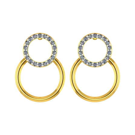 Exquisite Ecliptic Gold Earrings