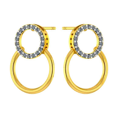 Exquisite Ecliptic Gold Earrings