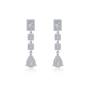 Exquisite Linear Drop Earrings