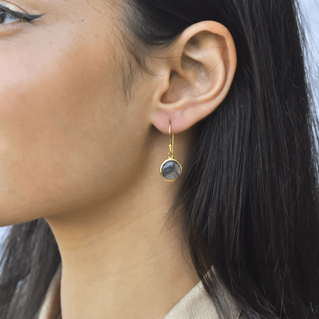 Exquisite -  Moss Agate Earrings