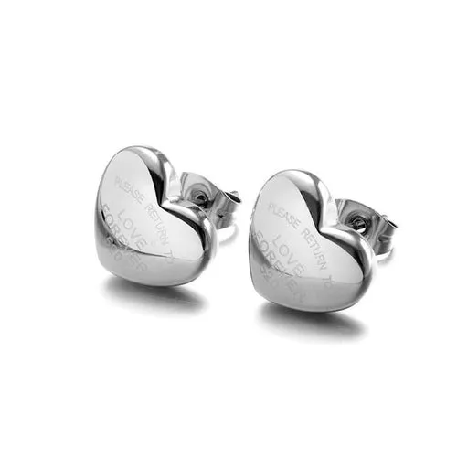 Exquisite Zircon Stainless Steel Stud Earrings For Women