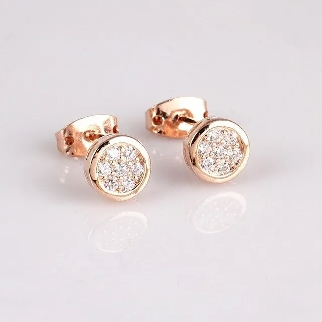 Exquisite Zirconia Stud Earrings Gem Wedding Engagement Stud Earring Bridesmaid Jewelry Gifts