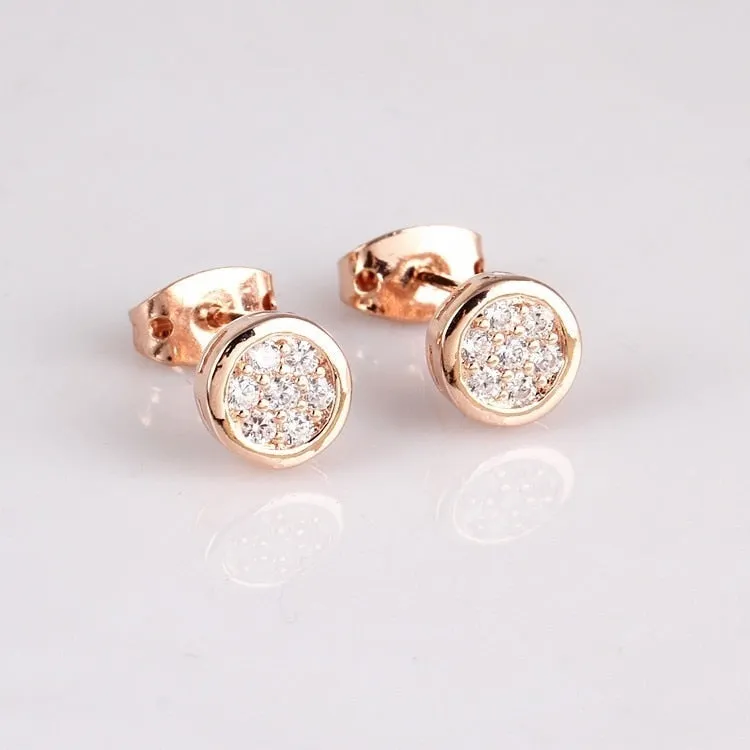 Exquisite Zirconia Stud Earrings Gem Wedding Engagement Stud Earring Bridesmaid Jewelry Gifts