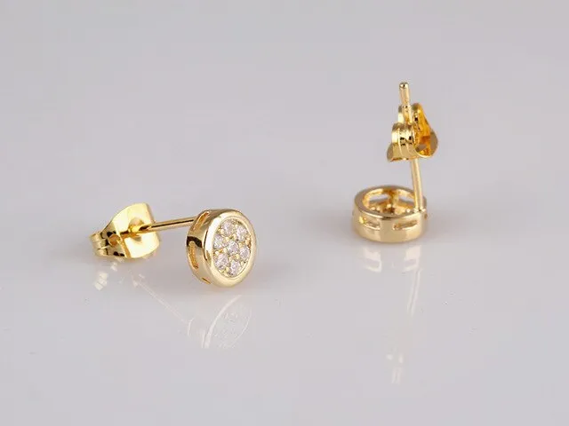 Exquisite Zirconia Stud Earrings Gem Wedding Engagement Stud Earring Bridesmaid Jewelry Gifts