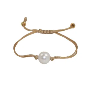 Freshwater Pearl Splash Bracelet in Gold