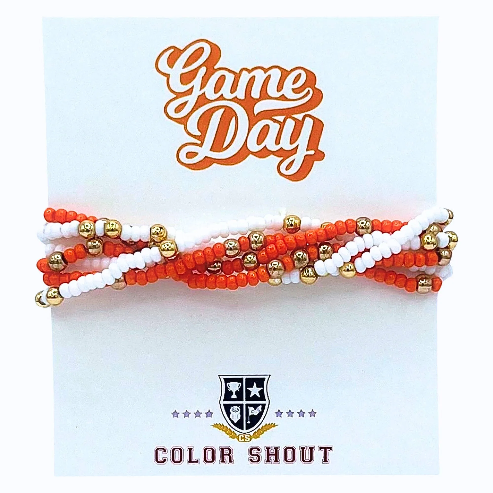 Game Day Team Colors: Set of 6 Stretch Bracelets