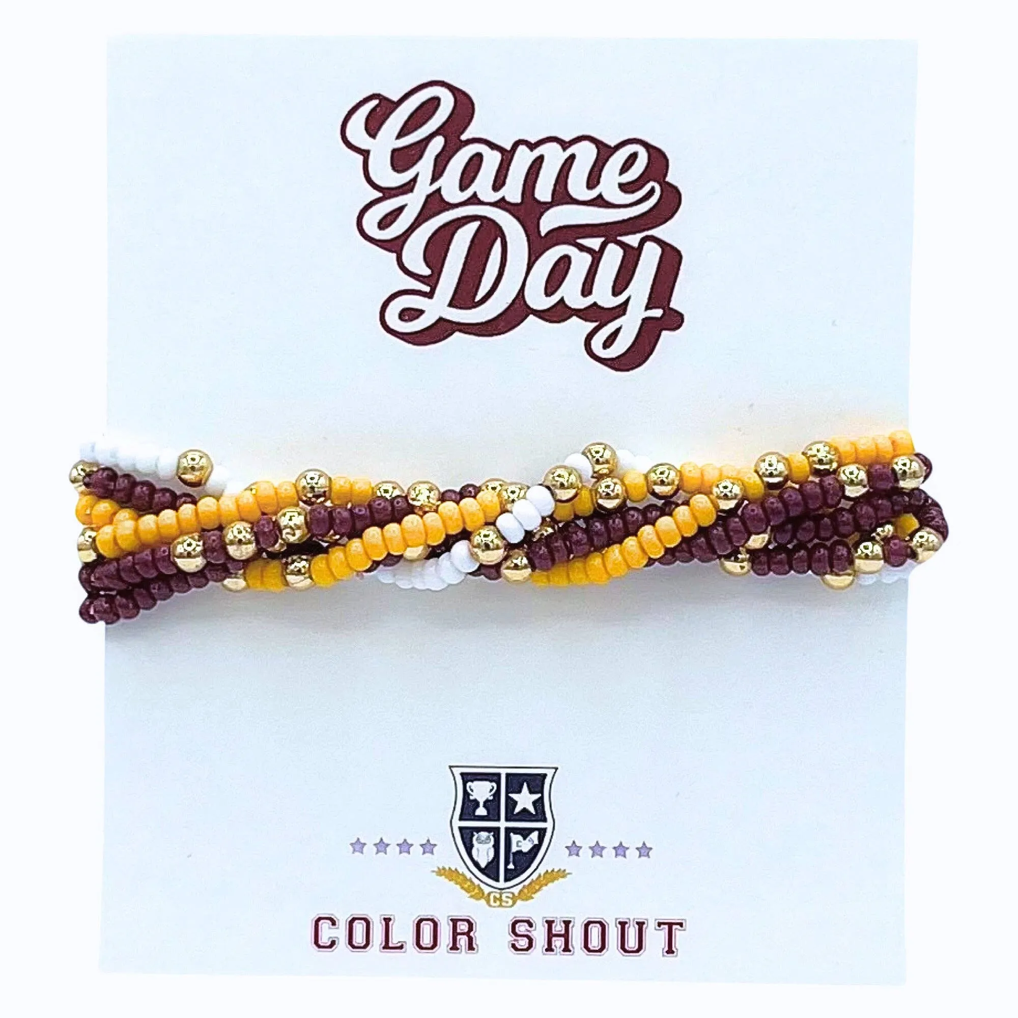 Game Day Team Colors: Set of 6 Stretch Bracelets