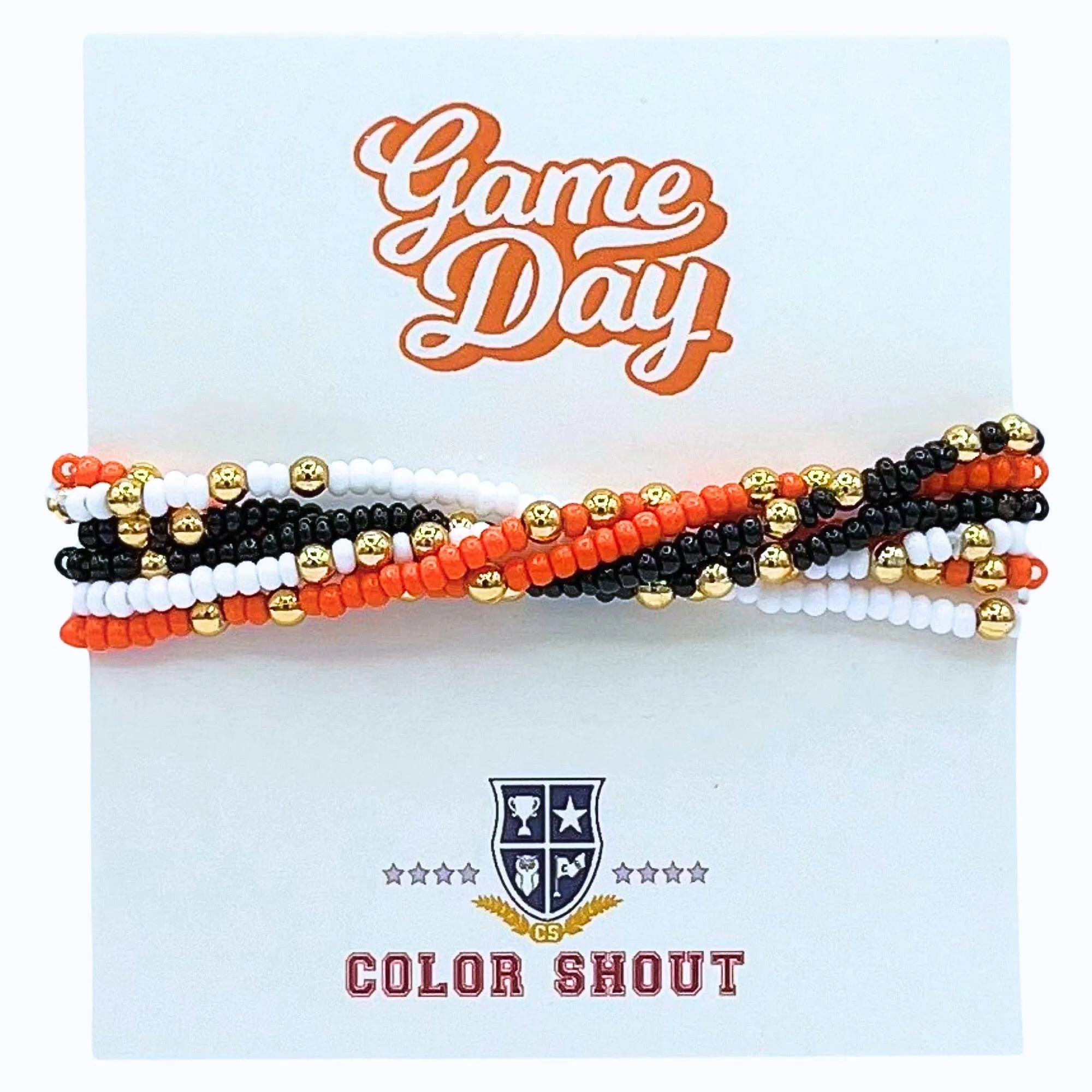 Game Day Team Colors: Set of 6 Stretch Bracelets