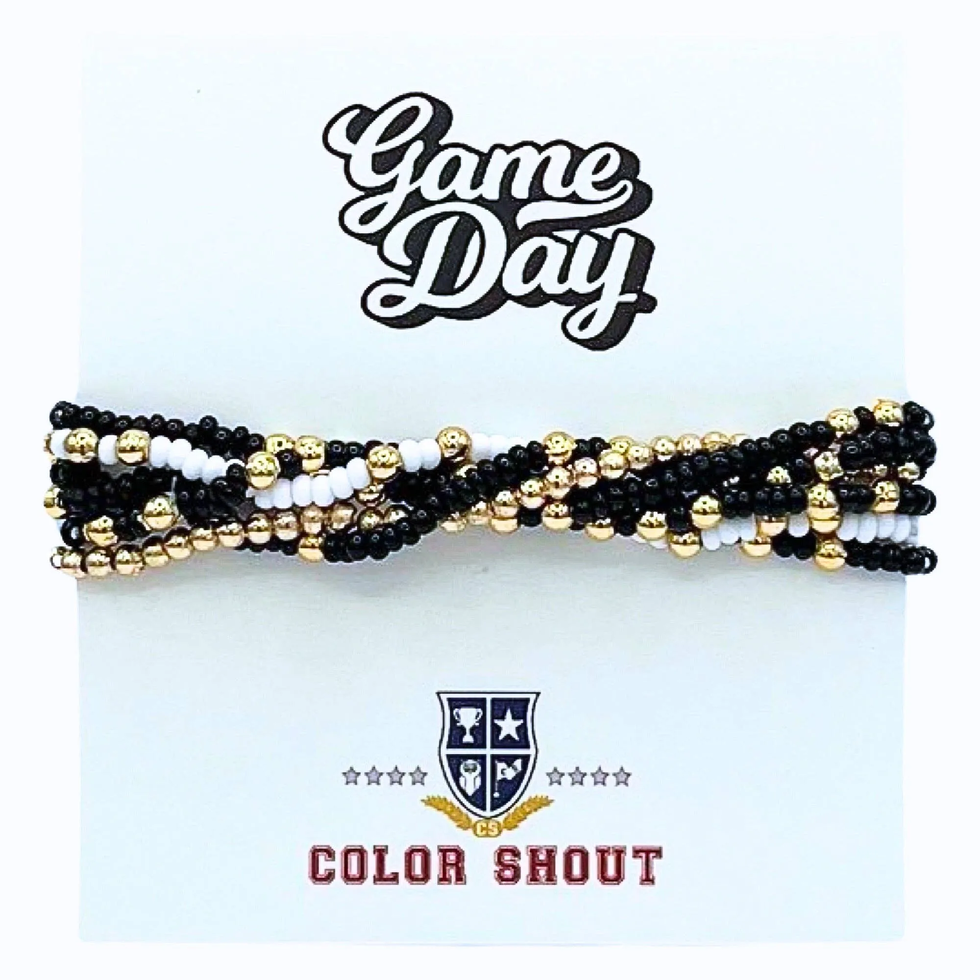 Game Day Team Colors: Set of 6 Stretch Bracelets