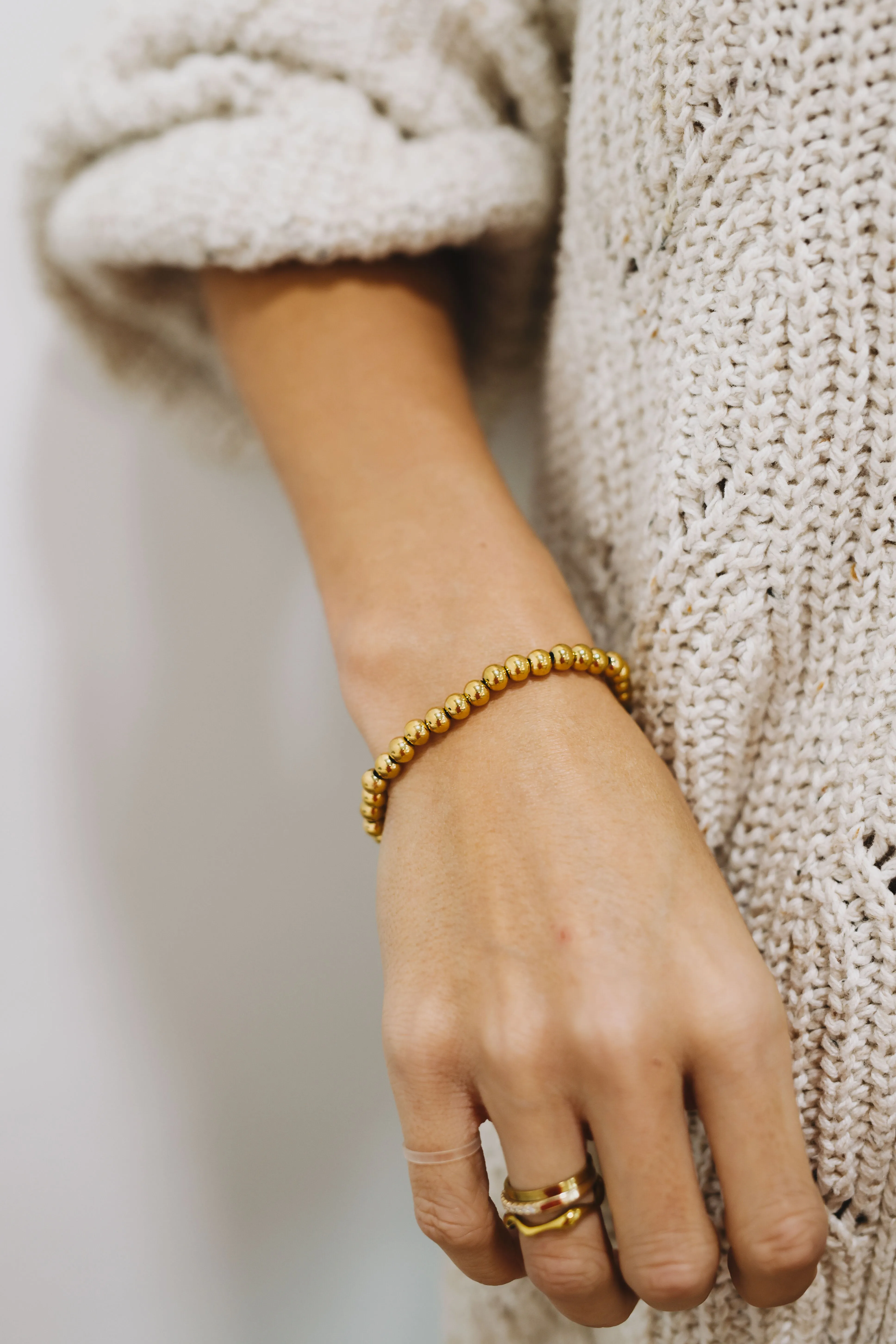 Gold Beaded Bracelet