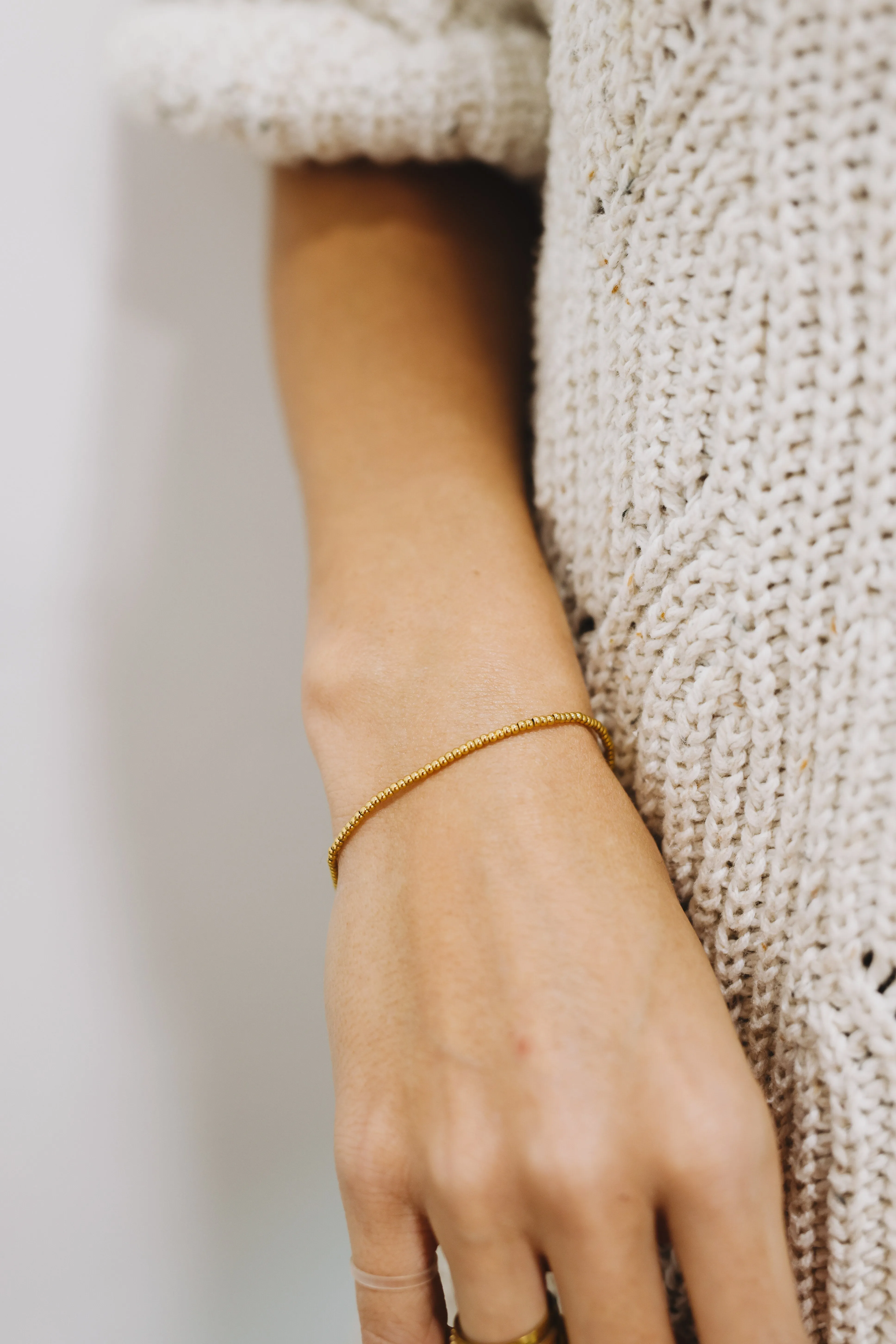 Gold Beaded Bracelet