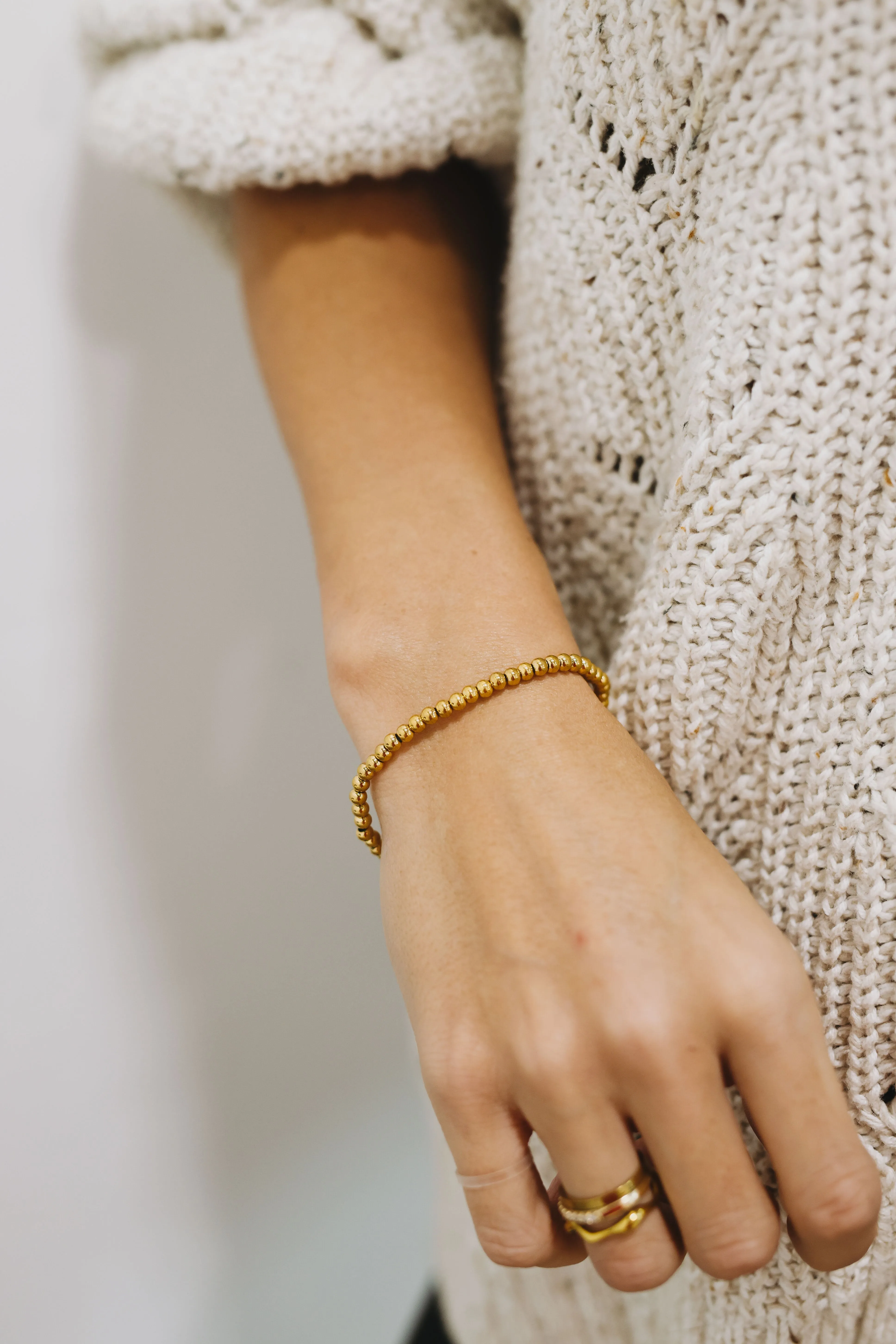 Gold Beaded Bracelet